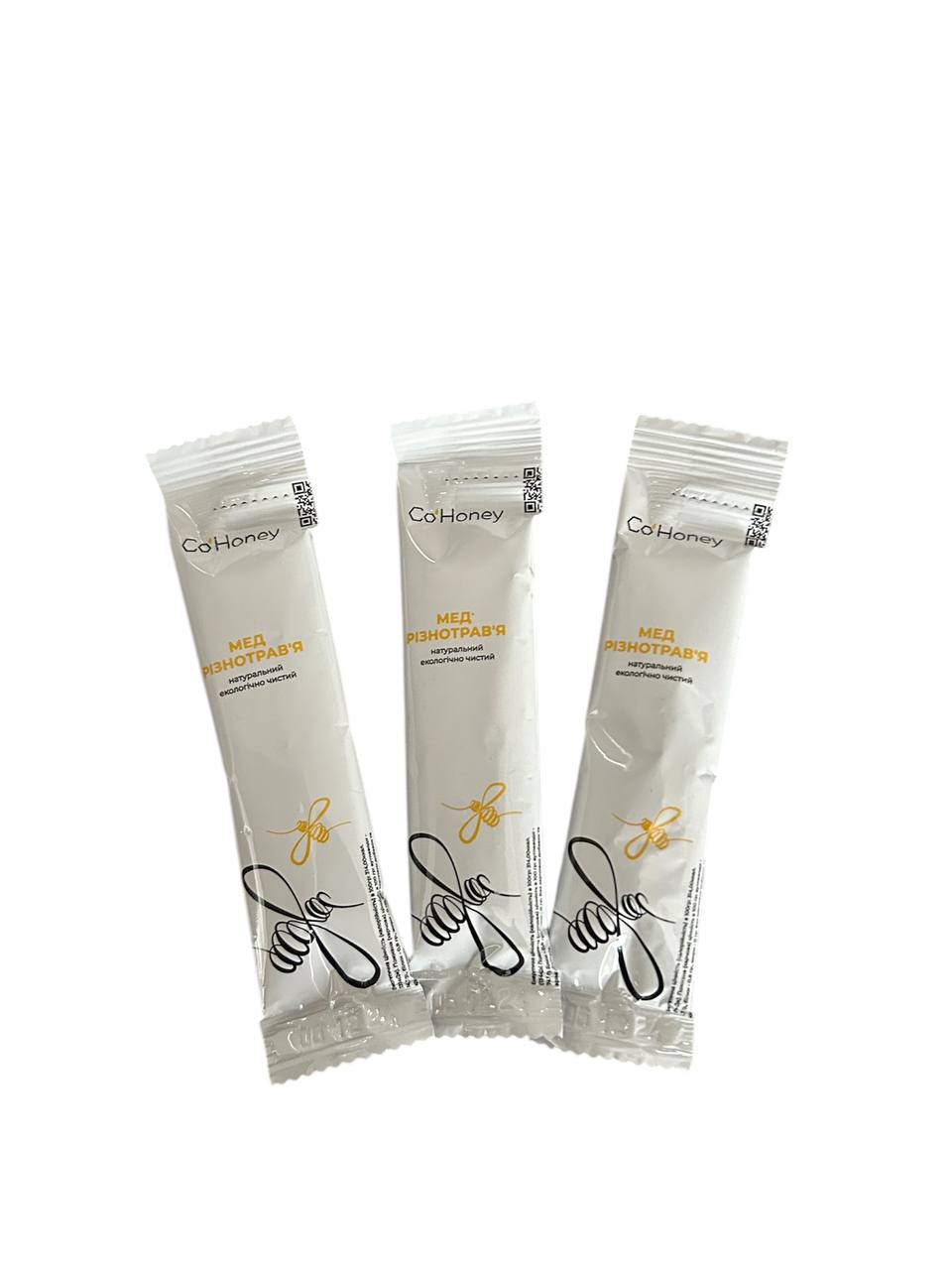 Мед натуральний, різнотрав'я, у стіках 20гр. з перфорацією для відкриття, ТМ "Co'Honey", ґатунок перший, ДСТУ 4497